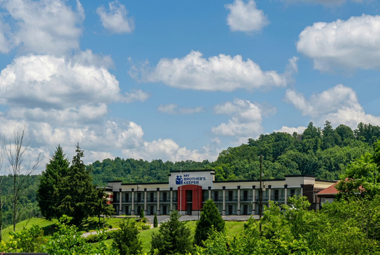 Phoenix Rehab campus building set in the Kentucky hills